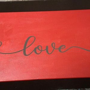 10” by 20” handmade canvas wall decor